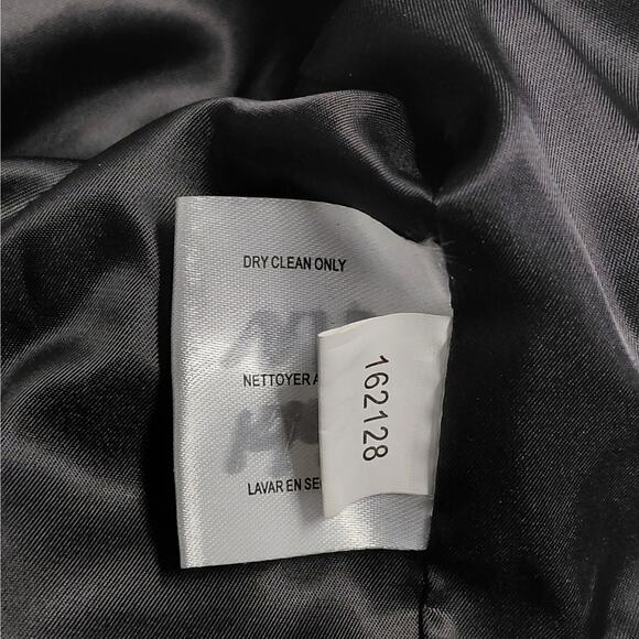 Michael Kors Womens Coat Size PL Black Wool Blend Long Button Front Luxury NWT - Picture 10 of 10